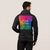 Vorlage für Bild-Logo-hinzufügen anpassen Hoodie (Schwarz voll)