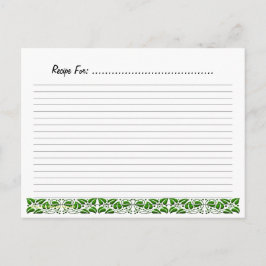 Vorlage für Bio grüne Blätter Referenzkarte Postkarte