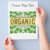 Vorlage für Bio Sprichwort-Flyer Flyer (Hand)