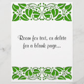 Vorlage für Bio Sprichwort-Flyer Flyer (Hinten)