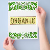 Vorlage für Bio Sprichwort-Flyer Flyer (Hand)