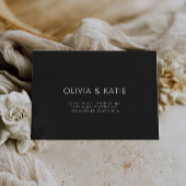 Vorlage für Black Wedding Envelope