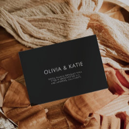 Vorlage für Black Wedding Envelope