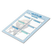 Vorlage für blaue Dr. Gnome-Krankenpflege-Fähigkei Notizblock (angewinkelt)