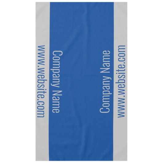 Vorlage für blaue und graue Unternehmenstexte Tischdecke (Vorderseite)