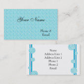 Vorlage für blaue Visitenkarte im Designer (Vorne/Hinten)