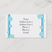 Vorlage für blaue Visitenkarte im Designer (Rückseite)