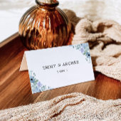 Vorlage für Blue Wedding-Platzkarten