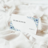 Vorlage für Blue Wedding-Platzkarten