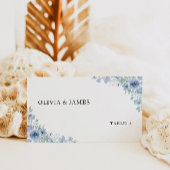 Vorlage für Blue Wedding-Platzkarten