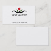 Vorlage für Blume-Logo-Visitenkarten Visitenkarte (Vorne/Hinten)