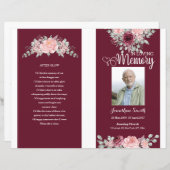 Vorlage für Blumenbeerdigung (Vorne/Hinten)