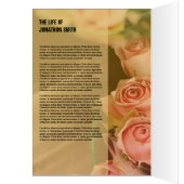 Vorlage für Blumenbeerdigung (Innen (Links))