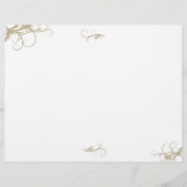 Vorlage für Blumenblätter zum Hochzeitsprogramm (Vorderseite)