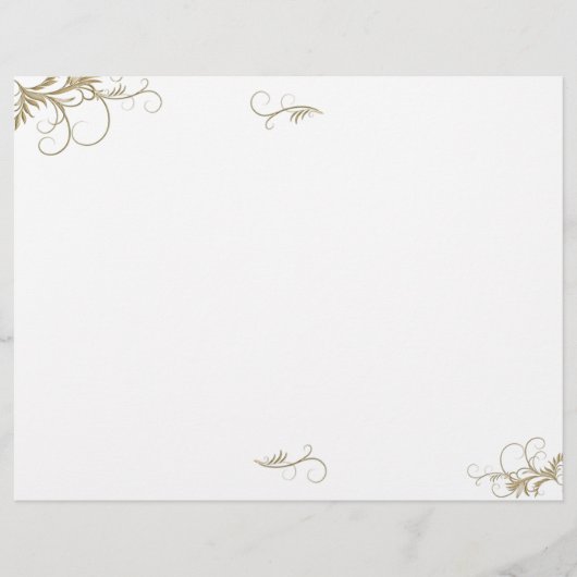 Vorlage für Blumenblätter zum Hochzeitsprogramm (Vorderseite)