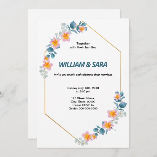 Vorlage für Blumenzehen (Vorne/Hinten)