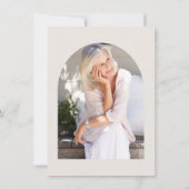 Vorlage für Boho Floral Foto-Rentenkarte (Rückseite)