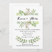 Vorlage für botanische Hochzeiten (Vorne/Hinten)