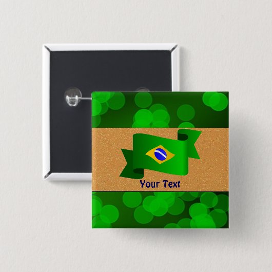 Vorlage für brasilianische Flaggen Button (Vorne & Hinten)
