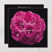 Vorlage für Brautparty-Party Einladung — Rose (Vorne/Hinten)