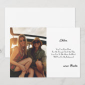 VORLAGE FÜR BRIDESMAID CUSTOM-KARTENVORLAGE (Vorne/Hinten)