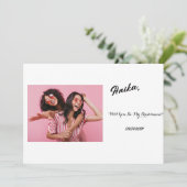 VORLAGE FÜR BRIDESMAID CUSTOM-KARTENVORLAGE (Stehend Vorderseite)