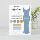 Vorlage für Bridesmaid Info-Karte (Stehend Vorderseite)