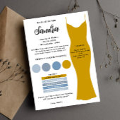 Vorlage für Bridesmaid Info-Karte