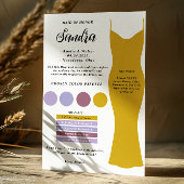 Vorlage für Bridesmaid Info-Karte