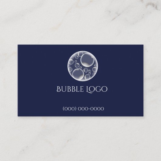 Vorlage für Buble-Logo-Visitenkarten Visitenkarte (Vorderseite)