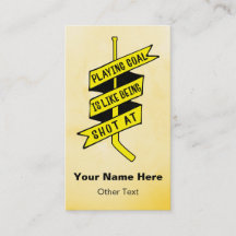 Vorlage für Business Cards für Eishockey-Goalie
