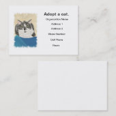 Vorlage für Cat Adoption-Visitenkarten Visitenkarte (Vorne/Hinten)