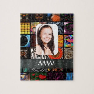Vorlage für Collage Muster Puzzle