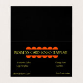 Vorlage für Comedy Funny Entertainer-Logos Visitenkarten (Innenseite Aufgefaltet)