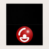 Vorlage für Comedy Funny Entertainer-Logos Visitenkarten (Außenseite Aufgefaltet)