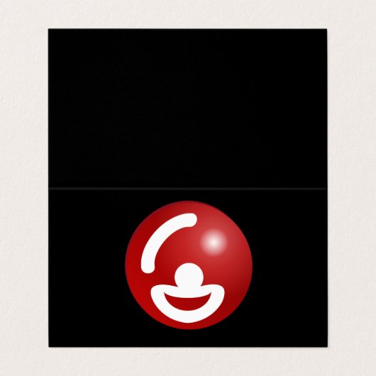 Vorlage für Comedy Funny Entertainer-Logos Visitenkarten (Außenseite Aufgefaltet)