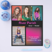 Vorlage für Comp Cards mit Modellkopplungen Flyer (Einzeln)