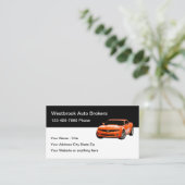 Vorlage für Coole Auto Broker Moderne Visitenkarte (Stehend Vorderseite)