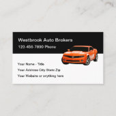 Vorlage für Coole Auto Broker Moderne Visitenkarte (Vorderseite)
