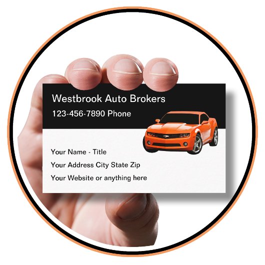 Vorlage für Coole Auto Broker Moderne Visitenkarte