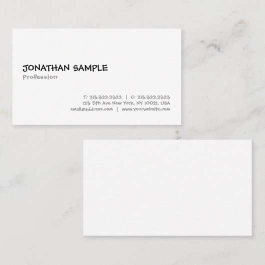 Vorlage für Cooles Handschreiben von Skripttext-Sc Visitenkarte (Vorne/Hinten)