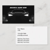 Vorlage für coolste Automobil-Visitenkarten Visitenkarte (Vorne/Hinten)