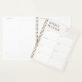 Vorlage für Cream Minimal Weekly Planer (Anzeige)