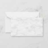Vorlage für Creative White Marble Monogram Modern (Rückseite)