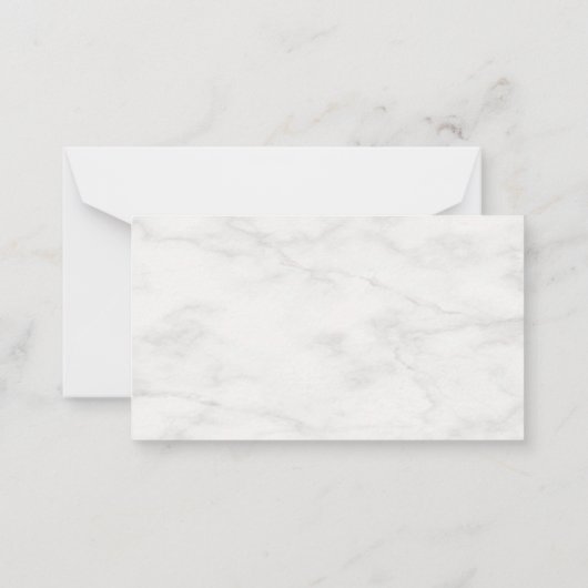 Vorlage für Creative White Marble Monogram Modern (Rückseite)