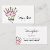 Vorlage für Cupcake Visitenkarten Visitenkarte (Vorne/Hinten)