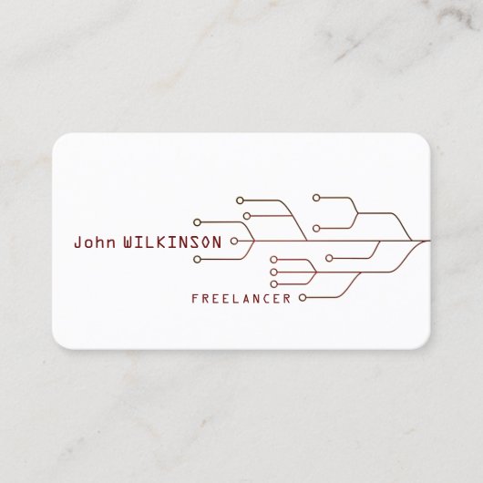 Vorlage für Cybertechnologie Visitenkarte (Vorderseite)