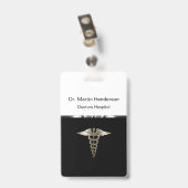 Vorlage für das Abzeichen für die ID-Nummer eines  Ausweis (Rückseite mit Clip)