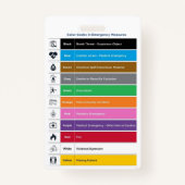 Vorlage für das Abzeichen für personalisierte Kran Ausweis (Rückseite)