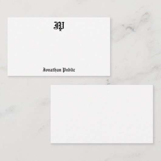 Vorlage für das alte Englische Text in Monogramm g (Vorne/Hinten)